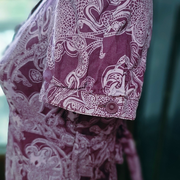 Esprit cotton paisley printed sun dress, size 6. - Picture 7 of 11